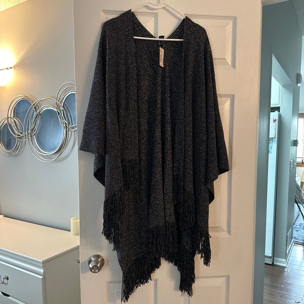 Sparkly poncho